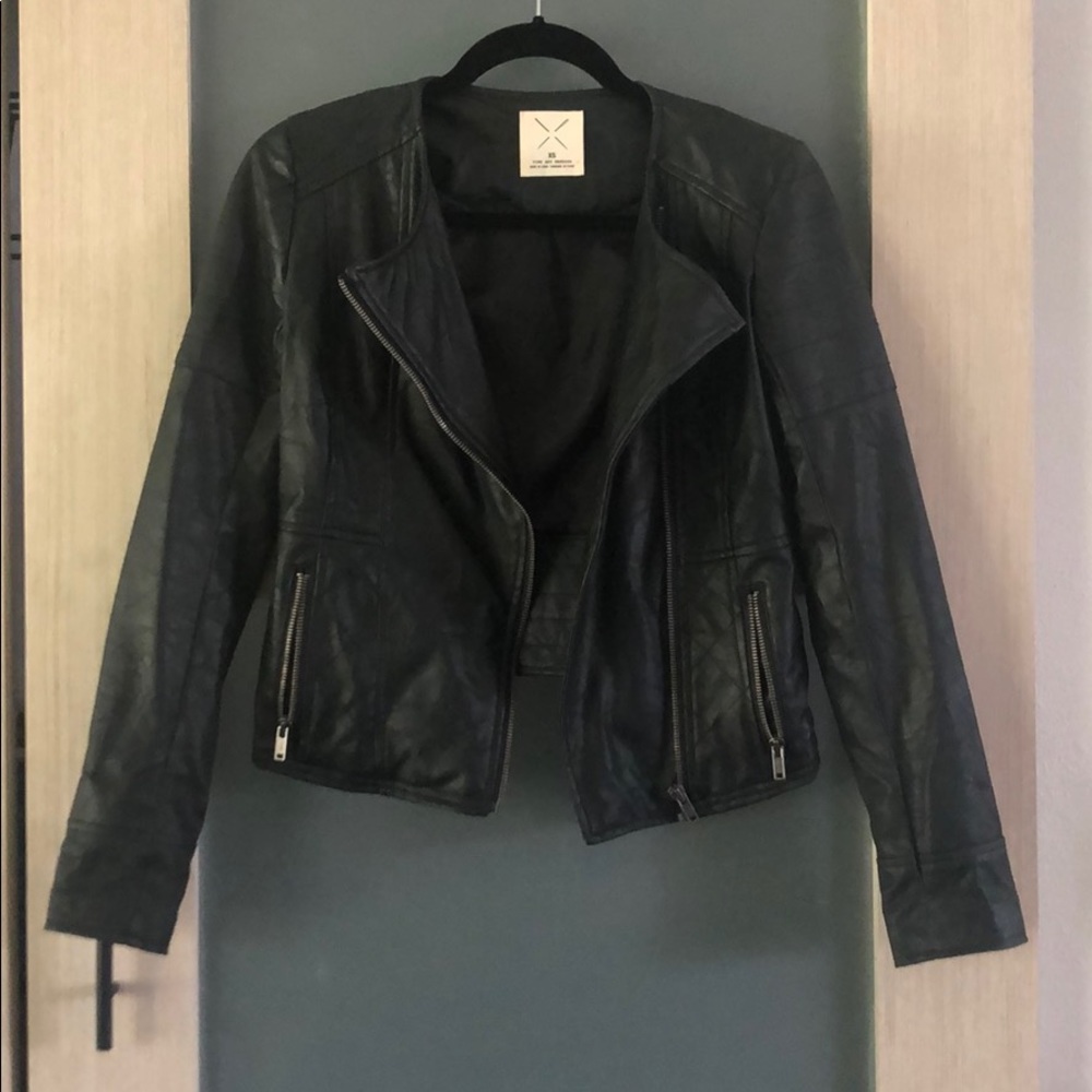 Vegan leather jacket